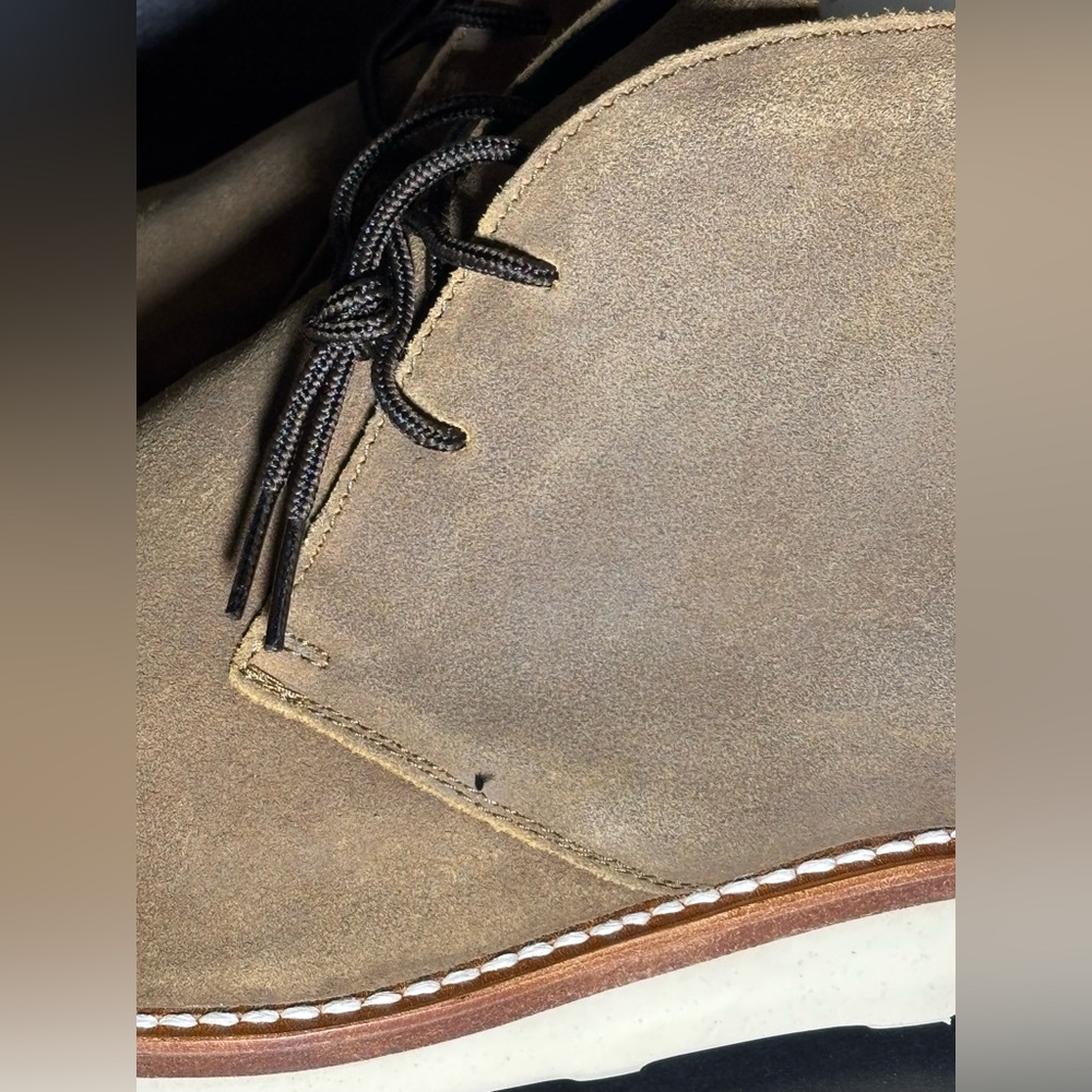 NWT Thursday Boot Company Scouts, Tan Suede Chukka Boots with Brown Laces - Picture 10 of 16